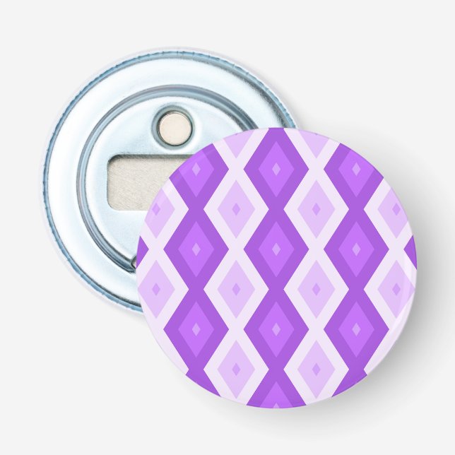 Décapsuleur Motif diamant violet clair (Devant)