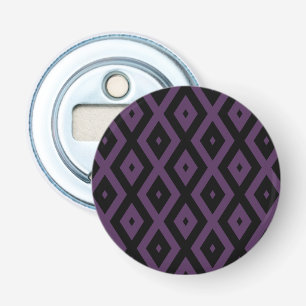 Décapsuleur Motif en diamant noir et violet foncé