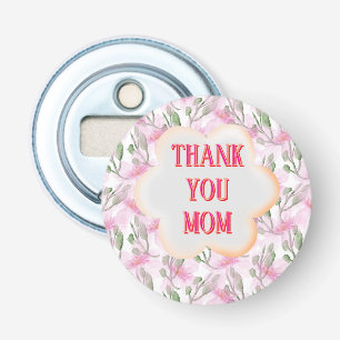 Décapsuleur Motif floral personnalisé et aquarelle sur mesure