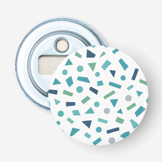 Décapsuleur Motif géométrique rétro - 80s Memphis Style Design (Devant)