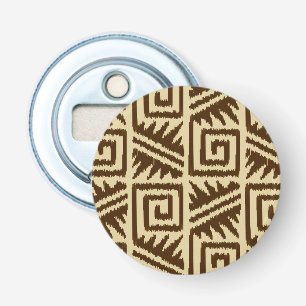 Décapsuleur Motif Ikat Aztec - Brown foncé et Tan