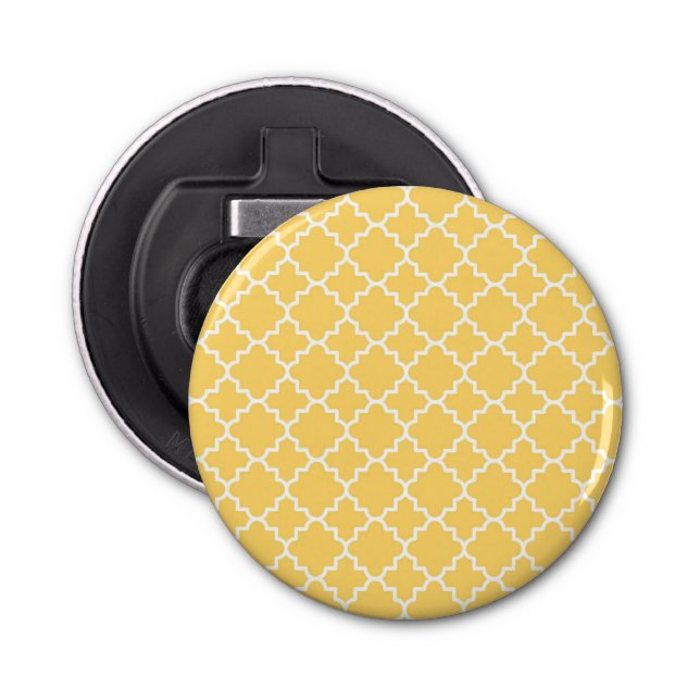 Décapsuleur Motif jaune de Quatrefoil (Devant)