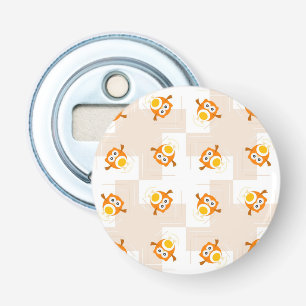 Décapsuleur Motif orange d'illustration de hibou