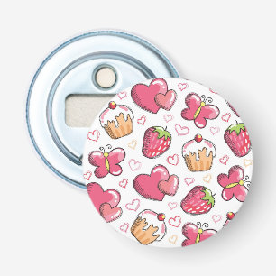 Décapsuleur motif romantique de nourriture