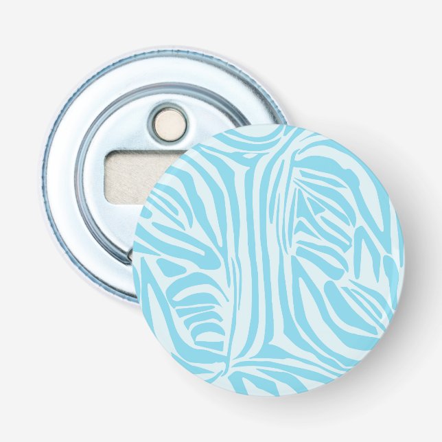 Décapsuleur Motif Zèbre Bleu (Devant)