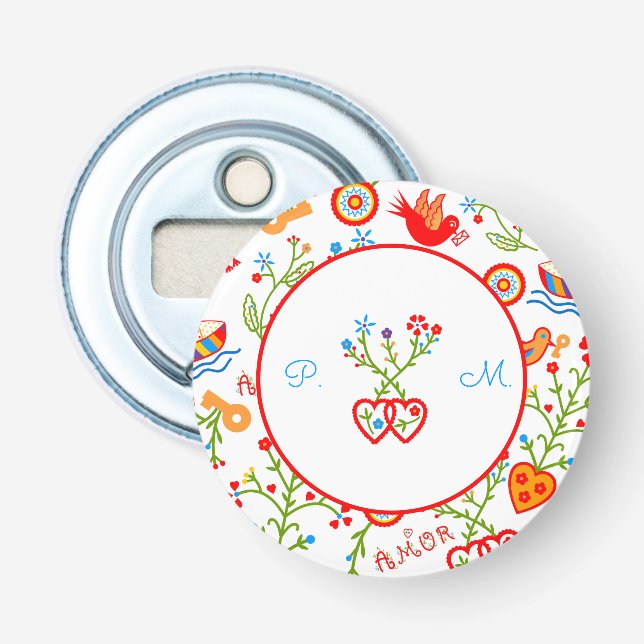 Décapsuleur Mouchoirs d'amour de Valentine (Devant)