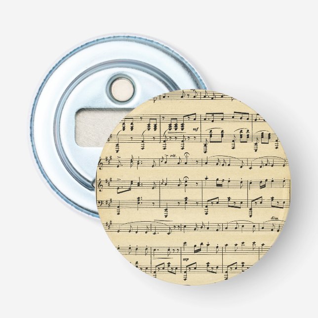 Décapsuleur Musique Antique Sheet (Devant)