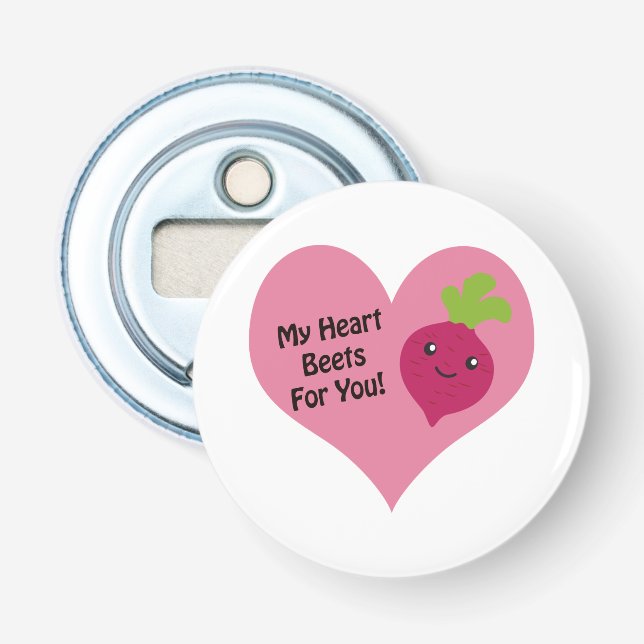Décapsuleur My Heart Beets for you (Devant)