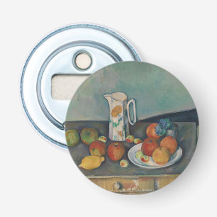 Décapsuleur Nature morte, pichet de lait et fruits sur une tab