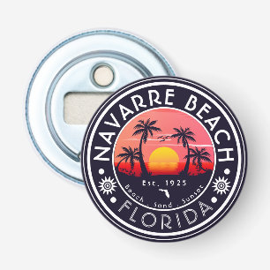 Décapsuleur Navarre Beach Floride Sunset Beach Palm Tree 80s