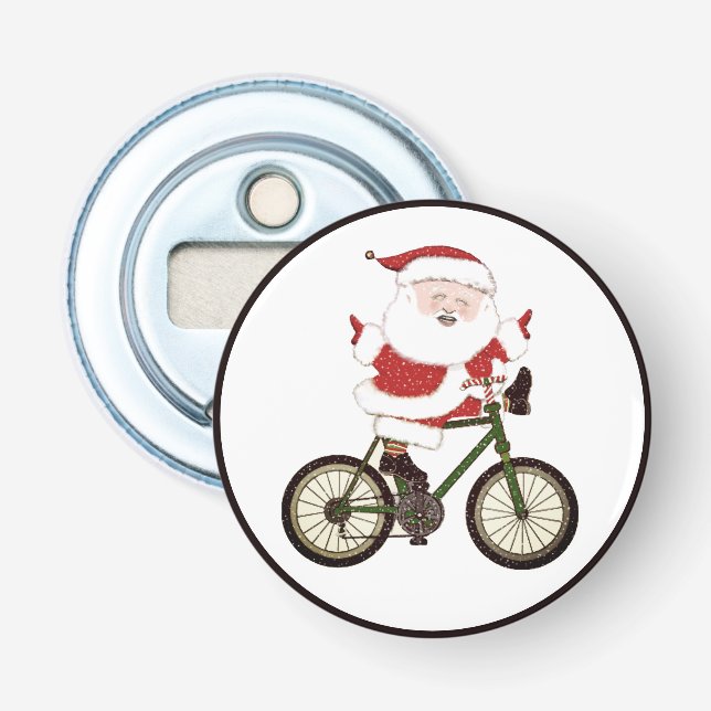 Décapsuleur Noël à vélo (Devant)