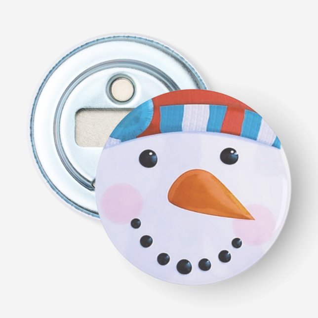 Décapsuleur Noël d'hiver de la carotte de Snowman (Devant)