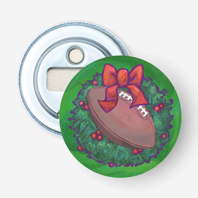 Décapsuleur Noël du football (Devant)