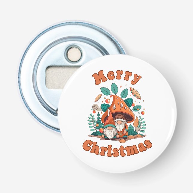 Décapsuleur Noël Gnome Rétro (Devant)