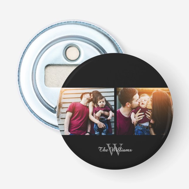 Décapsuleur Nom de famille 2-Photo Collage (Devant)