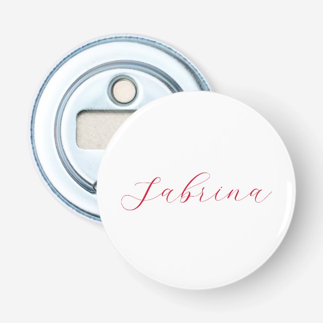 Décapsuleur Nom d'écriture professionnelle classique personnal (Devant)