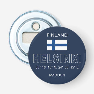 Décapsuleur Nom personnalisé Coordonnées d'Helsinki