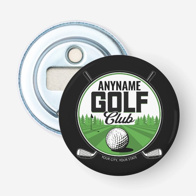 Décapsuleur NOM personnalisé Golfing Pro Golf Club Player (Devant)