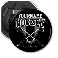 NOM Personnalisé Joueur de hockey Stick Puck Team