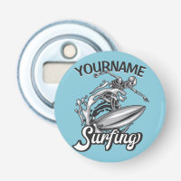 NOM personnalisé Surfer Big Wave Skeleton Surfing