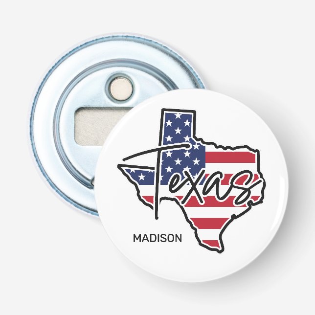 Décapsuleur Nom personnalisé Texas (Devant)