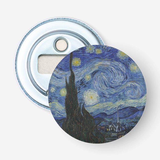 Décapsuleur Nuit étoilée, peinture à l'huile, Vincent Van Gogh (Devant)