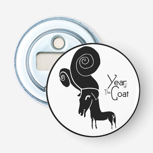 Décapsuleur Odd Ram Chèvre Chinois Année Zodiac Bouteille Ouvr (Devant)