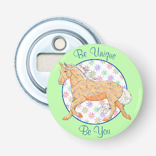 Décapsuleur Orange Palomino Horse (rose/vert)