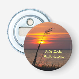Décapsuleur Outer Banks North Carolina Beach Sunset Orange Sky