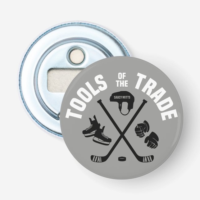 Décapsuleur Outils d'hockey du commerce sur le cadeau gris (Devant)