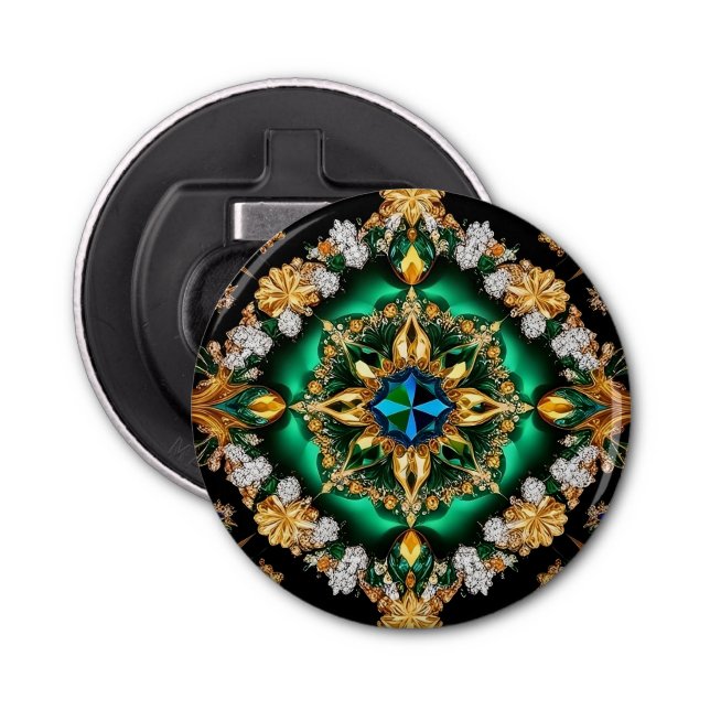 Décapsuleur Ouverture bouteille avec design couleur brésilienn (Devant)