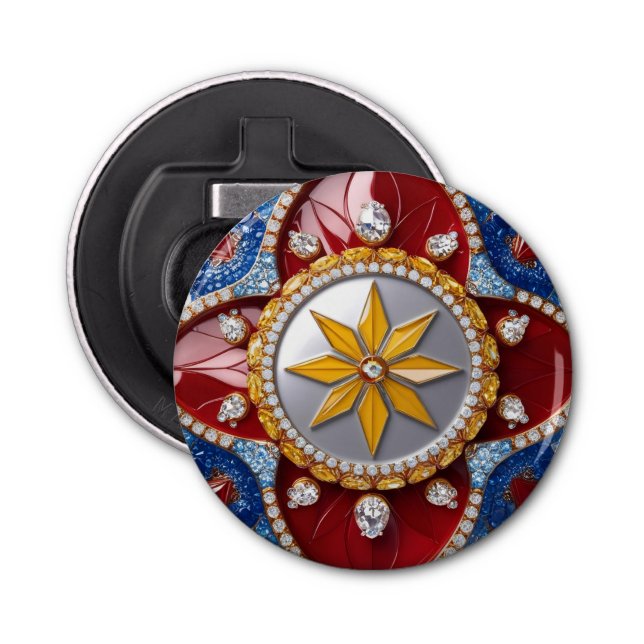 Décapsuleur Ouverture de bouteille avec design de couleurs col (Devant)