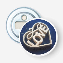 Ouverture de bouteille ronde AMOUR