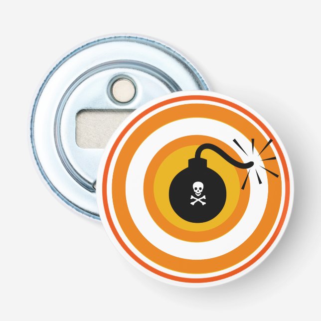 Décapsuleur Ouverture d'une bouteille de mort et de danger (Devant)