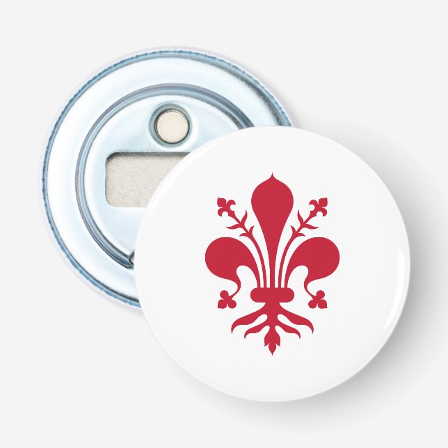 Décapsuleur Ouverture patriotique avec Drapeau de Florence (Devant)