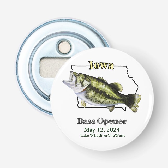 Décapsuleur Ouvrage de basse Iowa sur mesure (Devant)