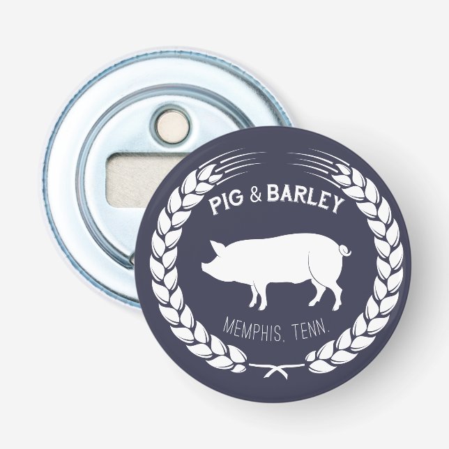 Décapsuleur Ouvreur de bouteille de porc et d'orge (Devant)