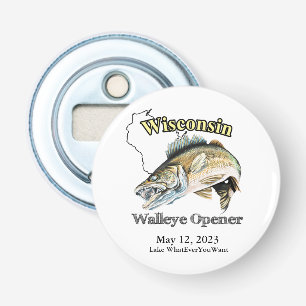 Décapsuleur Ouvreur de walleye du Wisconsin sur mesure