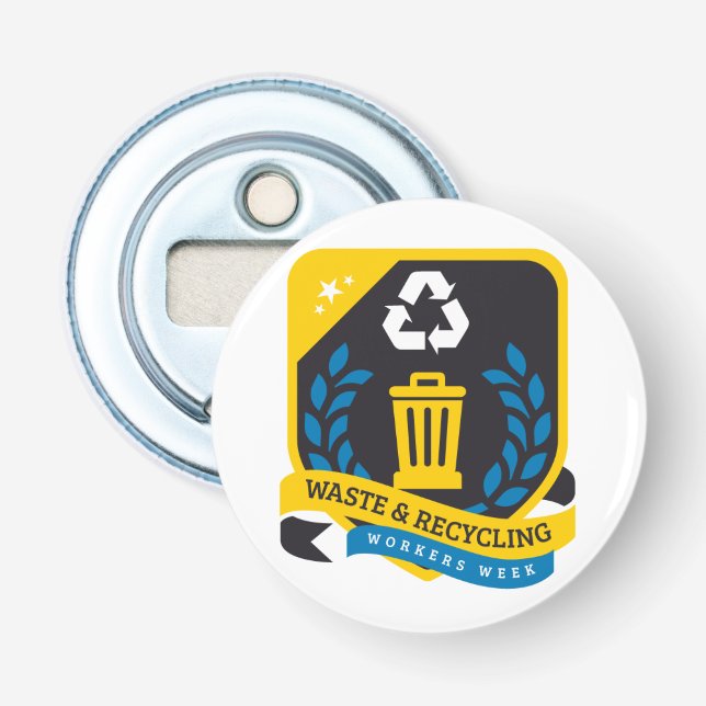 Décapsuleur Ouvrier du recyclage et du recyclage Semaine de l' (Devant)