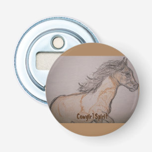 Décapsuleur Paint Horse Galloping Cowgirl Spirit