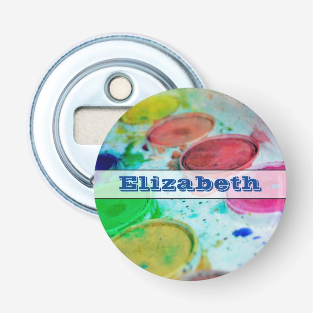 Décapsuleur Palette de peinture aquarelle pour artistes person (Devant)