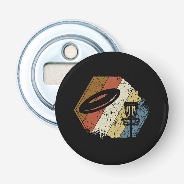 Décapsuleur Panier de Disc Golf Rétro (Devant)