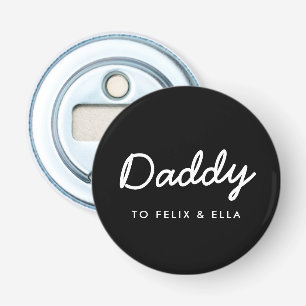 Décapsuleur Papa   Modern Kids Names Fête des pères Noir
