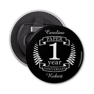 Décapsuleur Papier 1er anniversaire mariage 1 an