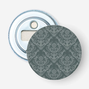 Décapsuleur Papier peint floral vert de luxe de damassé