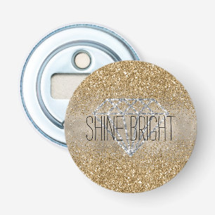 Décapsuleur Parties scintillant or Silver Diamond brillant