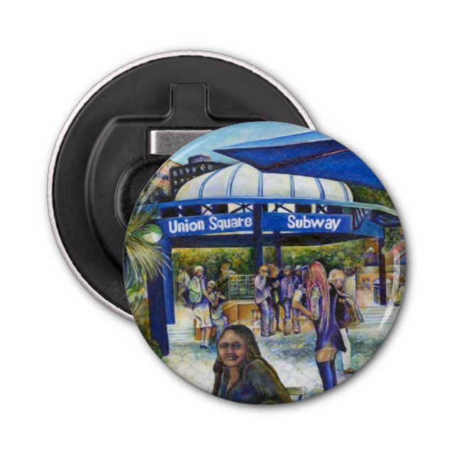 Décapsuleur Passionnés Jouer dans le parc, New York (Devant)