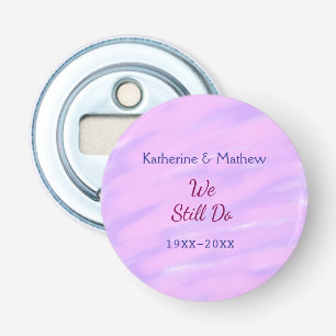 Décapsuleur Pastel rose violet Vow renouvellement anniversaire