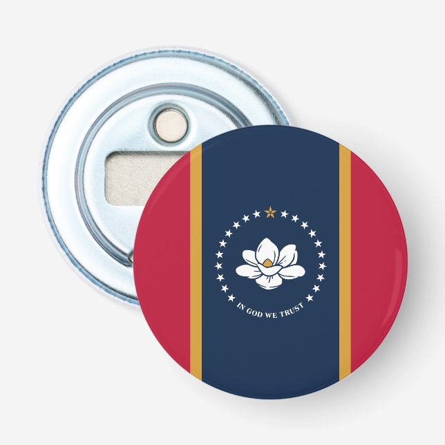 Décapsuleur Patriotic bottle opener with Flag of Mississippi (Devant)