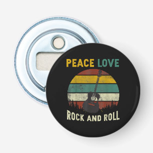 Décapsuleur Peace Love & Rock & Roll Guitare Player Guitariste